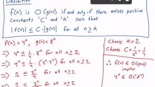 Big O Notation Example [upl. by Ynnub]