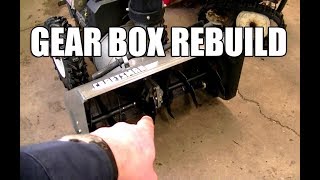 Complete Snowblower Auger Gear Box Rebuild [upl. by Henke]