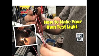 How to make your own test light  circuit tester DIY incandescent test light [upl. by Zimmer]