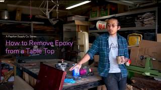 How to Remove Epoxy from a Table Top [upl. by Nai]