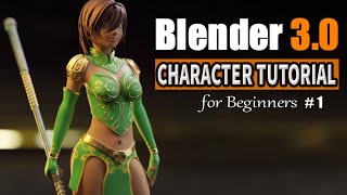 Blender Character Modeling Tutorial  For Absolute Beginners  Part 1 [upl. by Wattenberg337]