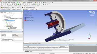 Applying Bearing Loads 23 ANSYS Mechanical [upl. by Jun166]