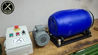 Building a Huge Rotary Tumbler from Scratch  Homemade Rotary Tumbler [upl. by Anoniw]