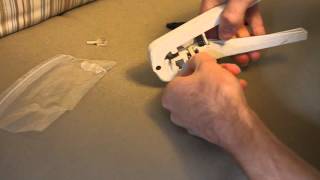 Telephone Cord Repair How to Replace RJ11 Plug [upl. by Caldera]