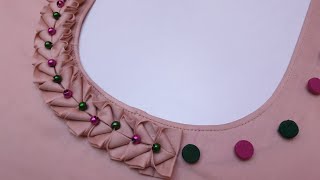 Latest and Easy Neck Design for KurtiSuit Cutting and Stitching [upl. by Kancler]