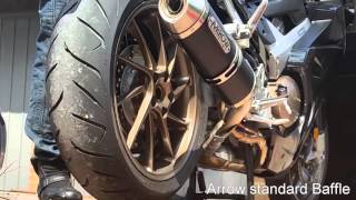 VFR800 Arrow Exhaust install [upl. by Pascasia]