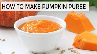 HowTo Make Pumpkin Puree  DIY Pumpkin Puree [upl. by Rasia687]