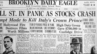 24th October 1929 Wall Street Crash begins on Black Thursday [upl. by Hannala]