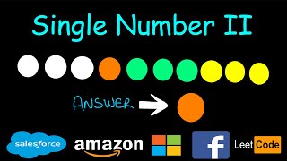 Single Number II  4 Methods  Leetcode 137 [upl. by Notirb]