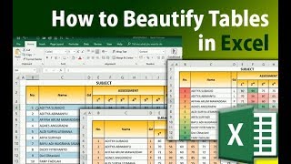 How to Beautify Tables in Microsoft Excel [upl. by Astri]