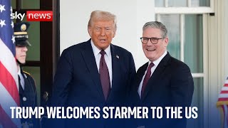 Keir Starmer meets Donald Trump at the White House  Sky News coverage [upl. by Joelly]