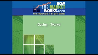 How To Buy Stocks On HowTheMarketWorkscom [upl. by Idnam929]