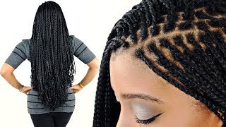 How To MICRO BRAIDS For Beginners Step By Step [upl. by Maryjo956]