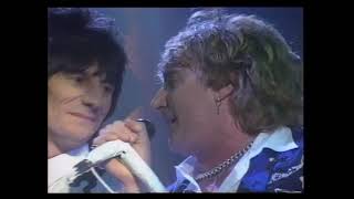 Rod Stewart Faces reunion Stay with Me w Ronnie Wood and Bill Wyman Brit Awards 1993 [upl. by Ahseihs]