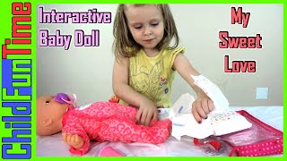 Interactive Baby Doll  My Sweet Love from Walmart  Toy Opening Review [upl. by Daron]