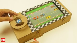 How To Make Car Racing Desktop Game from Cardboard [upl. by Pazit]