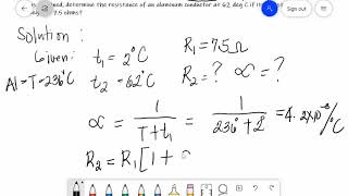 TEMPERATURE COEFFICIENT OF RESISTANCE with examples [upl. by Ynelram]