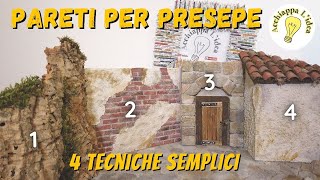 Come fare le pareti per presepe 👷 4 tutorial in 1 [upl. by Amelita]