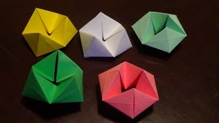 Origami Flexagon  How to make a paper Flexagon [upl. by Leahpar]