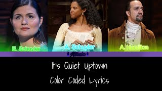 It’s Quiet Uptown  Hamilton  Color Coded Lyrics 218 [upl. by Ricki]