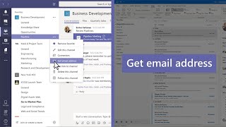 How to send email to a channel in Microsoft Teams [upl. by Akirehs323]