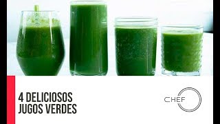 Cómo ELIMINAR lo que tu cuerpo no necesita con estos 4 Jugos Verdes [upl. by Shere]