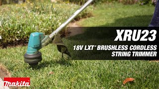 MAKITA 18V LXT Brushless Cordless String Trimmer XRU23 [upl. by Cassius]