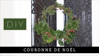 Couronne de Noël avec un cintre DIY  Fait maison [upl. by Erasaec567]