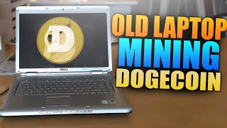 Mining Doge coin on old Laptop [upl. by Chemosh]