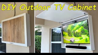 DIY Custom Outdoor TV Cabinet  under 200 [upl. by Zsa Zsa]