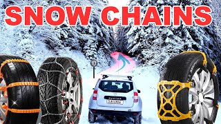 SNOW CHAIN comparison TEST  Which is the best [upl. by Aciraj]