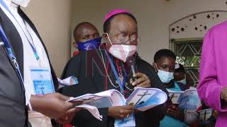 Archbishop Cyprian Kizito Lwangas last appearance in public [upl. by Rita]