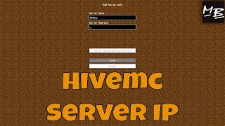 Minecraft Hivemc Server IP Address [upl. by Ybroc]