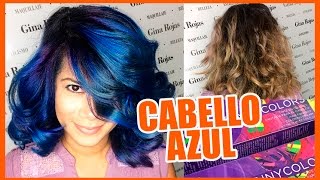 CABELLO AZUL FANTASÍA  Blue Hair Fantasy tutorial CabelloFantasia [upl. by Reinwald]