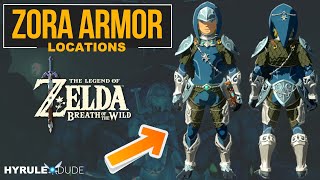 How to Obtain the FULL Zora Armor Set  Legend of Zelda Breath of the Wild [upl. by Olram]