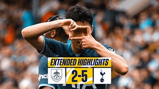 BURNLEY 25 TOTTENHAM HOTSPUR  PREMIER LEAGUE EXTENDED HIGHLIGHTS [upl. by Aia]