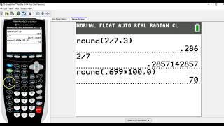 Fractions Decimals and Percentages on the TI 84 [upl. by Eirrol]