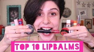 TOP 10 LIP BALMS 💋 [upl. by Tedric]