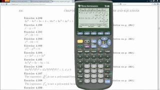 TI 89 Tips  Algebra and Solving Equations [upl. by Pomfret]