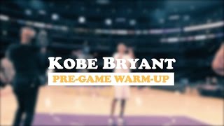 Kobe Bryants PreGame WarmUp Raw Footage [upl. by Aserat]