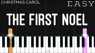 Christmas  The First Noel  EASY Piano Tutorial [upl. by Elokkin]