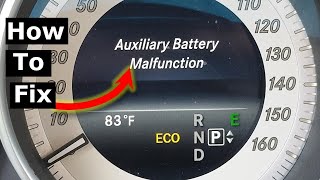 Auxiliary Battery Malfunction Mercedes E Class W212 Replace [upl. by Mackintosh]