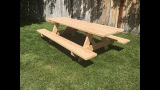 How to Build A Picnic Table  Detailed Step By Step Guide [upl. by Eillek676]