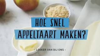 Hoe snel appeltaart maken [upl. by Aja]