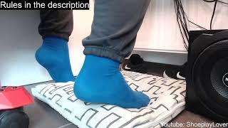 Shoeplay Stream Shoeplaying in blue socks and black nike sb [upl. by Merv988]