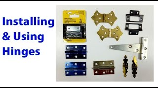 Installing and Using Hinges Woodworking Beginners 19 [upl. by Etteb]