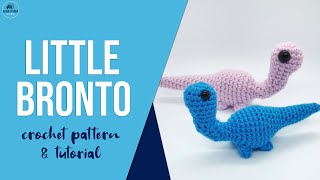 Brontosaurus Crochet  Easy Crochet Dino Tutorial [upl. by Flss]