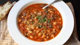 Minestrone Soup Recipe  Italian Vegetable and Pasta Soup [upl. by Nera]