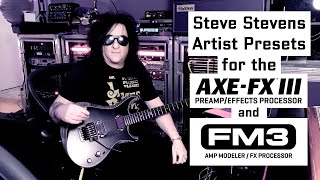 Steve Stevens Presets for AxeFx III amp FM3 [upl. by Aramoy687]