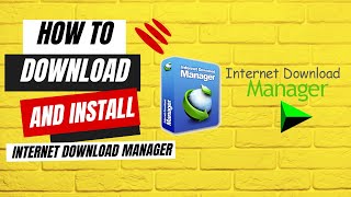 How to Download and Install Internet Download Manager in PC [upl. by Nilla801]